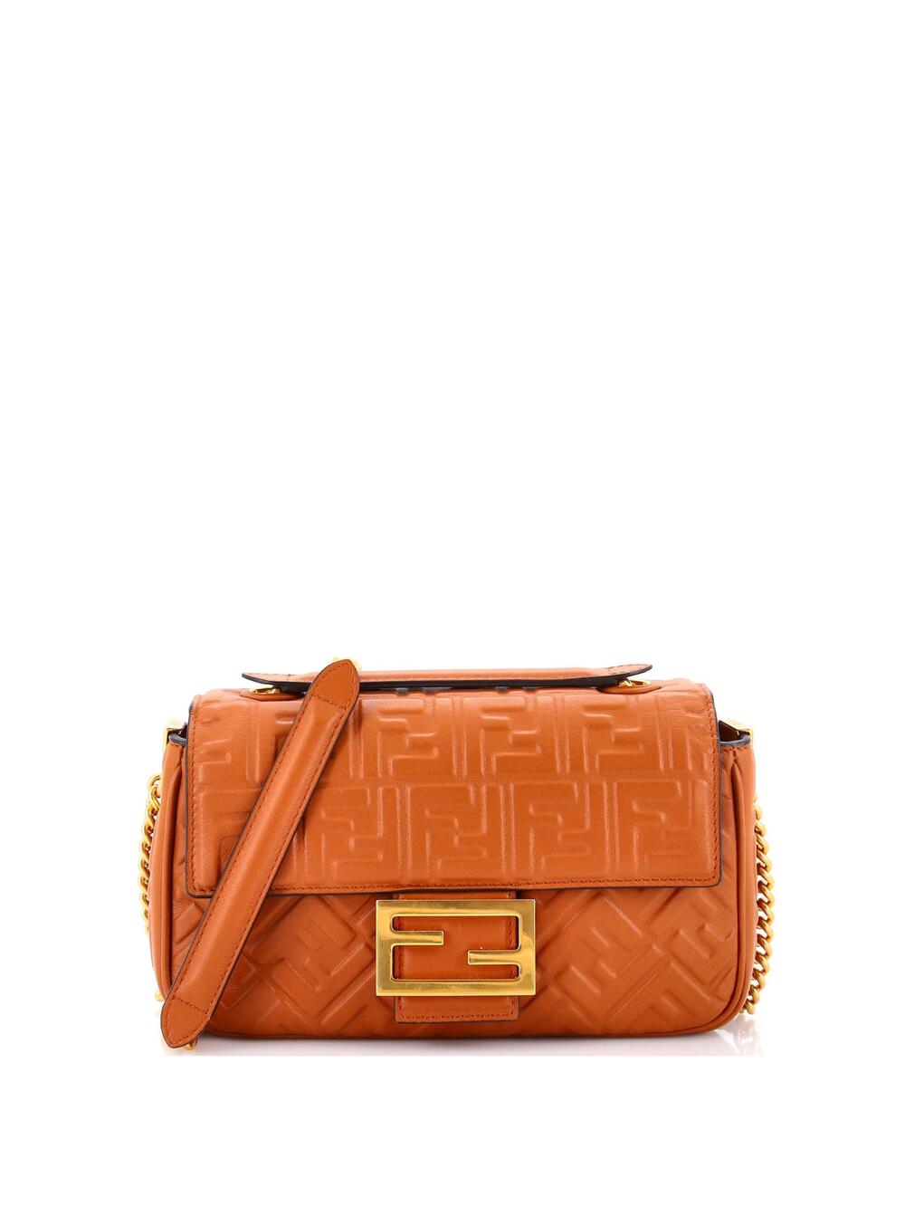 Fendi Midi Baguette Chain Bag Zucca #366690F18B